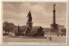 ALTE ANSICHTSKARTE - BERLIN - BISMARCKDENKMAL UND SIEGESSÄULE