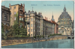 ALTE ANSICHTSKARTE/ POSTKARTE - BERLIN - KÖNIGLICHES SCHLOSS, RÜCKSEITE