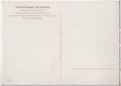 ALTE ANSICHTSKARTE/ POSTKARTE - HAMBURG - FISCHEREIHAFEN-RESTAURANT, INHABER HERMANN SELLMER