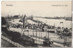 ALTE ANSICHTSKARTE/POSTKARTE - HAMBURG - LANDUNGSBRÜCKE St. PAULI