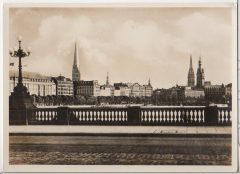 1/2 - ALTE ANSICHTSKARTE/POSTKARTE - HAMBURG - INNENALSTER