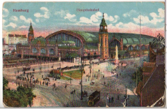 ALTE ANSICHTSKARTE/POSTKARTE - HAMBURG - HAUPTBAHNHOF