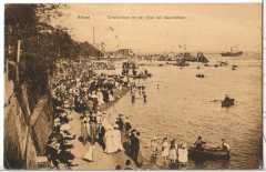 ALTE ANSICHTSKARTE/POSTKARTE - HAMBURG-ALTONA - STRANDLEBEN AN DER ELBE BEI NEUMÜHLEN