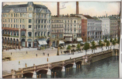 ALTE ANSICHTSKARTE/ POSTKARTE - HAMBURG - JUNGFERNSTIEG