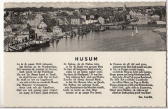 ALTE ANSICHTSKARTE/ POSTKARTE/ LIEDKARTE/ TEXTKARTE - HUSUM