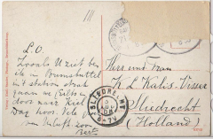 ALTE ANSICHTSKARTE/ POSTKARTE - BRUNSBÜTTELKOOG - GEÖFFNETE SCHLEUSEN, ENTWÄSSERUNG