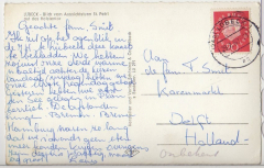 ALTE ANSICHTSKARTE/ POSTKARTE - LÜBECK - BLICK VOM AUSSICHTSTURM St. PETRI AUF DAS HOSLTENTOR