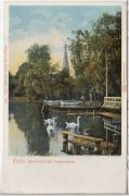 ALTE ANSICHTSKARTE/ POSTKARTE - EUTIN - STADTBUCHT MIT VOSSHAUSSTEG