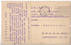 ALTE ANSICHTSKARTE/ FELDPOSTKARTE - 5.Komp., Regt. Alexander, Berlin, 1917 - BERLIN - SIEGESSÄULE