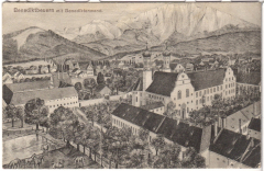 ALTE ANSICHTSKARTE/ FELDPOSTKARTE - BENEDIKTBEUERN MIT BENEDIKTENWAND