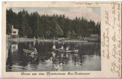 ALTE ANSICHTSKARTE/ POSTKARTE - GRUSS AUS DEN WÖRISHOFENER SEE-RESTAURANT