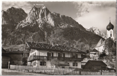 ALTE ANSICHTSKARTE/ POSTKARTE - ZUGSPITZDORF GRAINAU MIT ZUGSPITZE