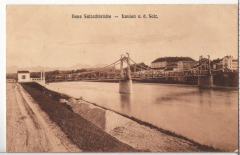 ALTE ANSICHTSKARTE/ POSTKARTE - LAUFEN AN DER SALZACH - NEUE SALZACHBRÜCKE