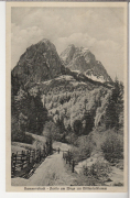 ALTE ANSICHTSKARTE/ POSTKARTE - HAMMERSBACH-PARTIE AM WEGE ZUR HÖLLENTALKLAMM