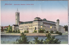 ALTE ANSICHTSKARTE/POSTKARTE - MÜNCHEN - DEUTSCHES MUSEUM - SÜDOST-SEITE