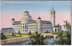 ALTE ANSICHTSKARTE/POSTKARTE - MÜNCHEN - DEUTSCHES MUSEUM - NORD-SEITE