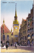 ALTE ANSICHTSKARTE/POSTKARTE - MÜNCHEN - ALTES RATHAUS