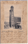 ALTE ANSICHTSKARTE/POSTKARTE - MÜNCHEN - FRAUENKIRCHE