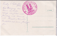 ALTE ANSICHTSKARTE - MÜNCHEN - FRAUENKIRCHE - STEMPEL TURM-BESTEIGUNG MÜNCHEN