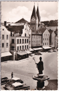 ALTE ANSICHTSKARTE/ POSTKARTE - EICHSTÄTT - MARKTPLATZ - BLICK ZUM DOM
