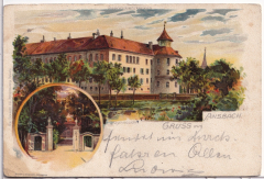 ALTE ANSICHTSKARTE/ POSTKARTE - ANSBACH - GRUß AUS ANSBACH