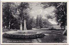 ALTE ANSICHTSKARTE/ FELDPOSTKARTE - ANSBACH - HOFGARTEN, BLICK ZUR ORANGERIE