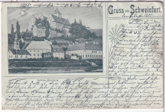 ALTE ANSICHTSKARTE/ POSTKARTE - SCHWEINFURT - SCHLOSS MAINBERG - GRUß AUS SCHWEINFURT