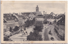 ALTE ANSICHTSKARTE/ FELDPOSTKARTE - SCHWEINFURT - BLICK AUF MARKTPLATZ