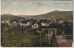 ALTE ANSICHTSKARTE/ POSTKARTE - BAD KISSINGEN - PANORAMA VOM STATIONSBERG - STAFFELSBERG MIT LUDWIGSTURM