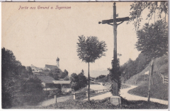ALTE ANSICHTSKARTE/ POSTKARTE - GMUND AM TEGERNSEE - PARTIE AUS GMUND AM TEGERNSEE