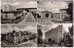 ALTE ANSICHTSKARTE/ POSTKARTE - UNIVERSITÄTSSTADT ERLANGEN - MEHRBILDKARTE