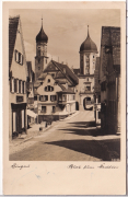 ALTE ANSICHTSKARTE/ POSTKARTE - BURGAU - BLICK ZUM STADTTOR
