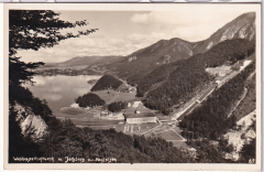 ALTE ANSICHTSKARTE/ POSTKARTE - KOCHEL AM SEE - WALCHENSEEKRAFTWERK m. JOCHBERG v. KOCHELSEE