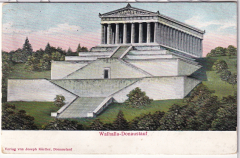 ALTE PRÄGEKARTE/ ANSICHTSKARTE - REGENSBURG - WALHALLA-DONAUSTAUF