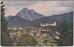 ALTE ANSICHTSKARTE/ POSTKARTE - FÜSSEN - FÜSSEN MIT SÄULING