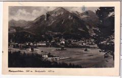 ALTE ANSICHTSKARTE/ PHOTOKARTE - MARQUARTSTEIN MIT HOCHPLATTE, GELAUFEN AN DEN THEATERKRITIKER RINGELBAND