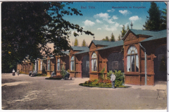 ALTE ANSICHTSKARTE/ POSTKARTE - BAD TÖLZ - WANDELHALLE IM KURGARTEN
