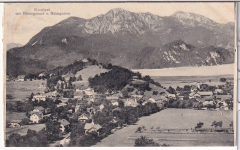ALTE ANSICHTSKARTE/ POSTKARTE - KOCHEL MIT HERZOGSTAND UND HEIMGARTEN