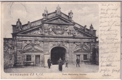 ANSICHTSKARTE/ POSTKARTE - WÜRZBURG - FESTE MARIENBERG NEUTHOR