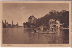 ALTE ANSICHTSKARTE/ POSTKARTE - PASSAU - OBER- UNS NIEDERHAUS