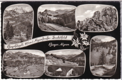 ALTE ANSICHTSKARTE/ MEHRBILDKARTE - BAYRISCHZELL - ALPENSTRAßE-SUDELFELD