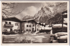 ALTE ANSICHTSKARTE/ POSTKARTE - MITTENWALD - PARTIE IM MITTENWALD