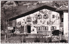 ALTE ANSICHTSKARTE/ POSTKARTE - MITTENWALD - BEMAHLTES BAUERNHAUS