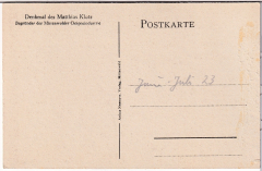 ALTE ANSICHTSKARTE/ POSTKARTE - MITTENWALD - DENKMAL DES MATTHIAS KLOTZ