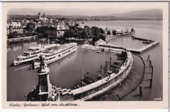 ALTE ANSICHTSKARTE/ POSTKARTE - LINDAU IM BODENSEE - BLICK VOM LEUCHTTURM