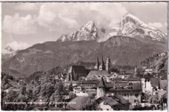 ALTE ANSICHTSKARTE/ POSTKARTE - BERCHTESGADEN MIT WATZMANN U. SCHÖNFELDSPITZE
