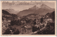 ALTE ANSICHTSKARTE/ POSTKARTE - BERCHTESGADEN MIT WATZMANN, KARTE AN DEN LITERATURKRITIKER WILHELM RINGELBAND