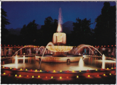 ALTE ANSICHTSKARTE/ POSTKARTE - BAD REICHENHALL - SOLEBRUNNEN - KURPARK BEIM FEST DER 1000 LICHTER