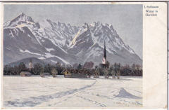 ALTE ANSICHTSKARTE/ POSTKARTE - GARMISCH - WINTER IN GARMISCH - J. HELLMANN