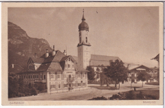 ALTE ANSICHTSKARTE/ POSTKARTE - GARMISCH - MARKTPLATZ